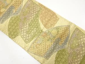 地紙に花古典柄模様織り出し袋帯